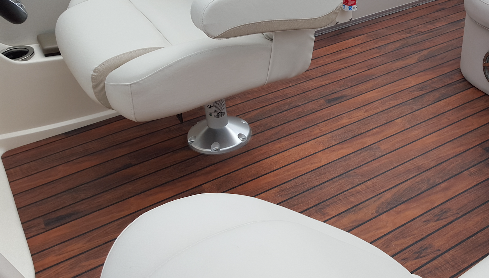 Teak and Holly Dark Stripe Vinyl Flooring